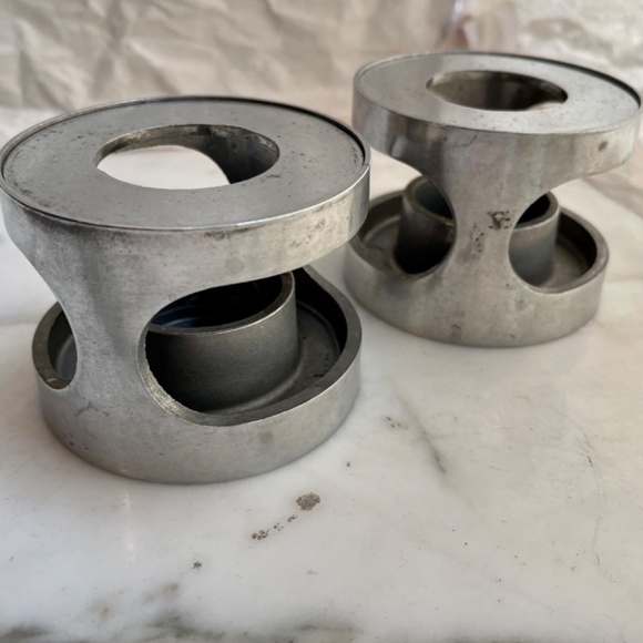 PEWTER Knobler Japan Votive Candle Holder/Warmer Mid-Century - Picture 6 of 10